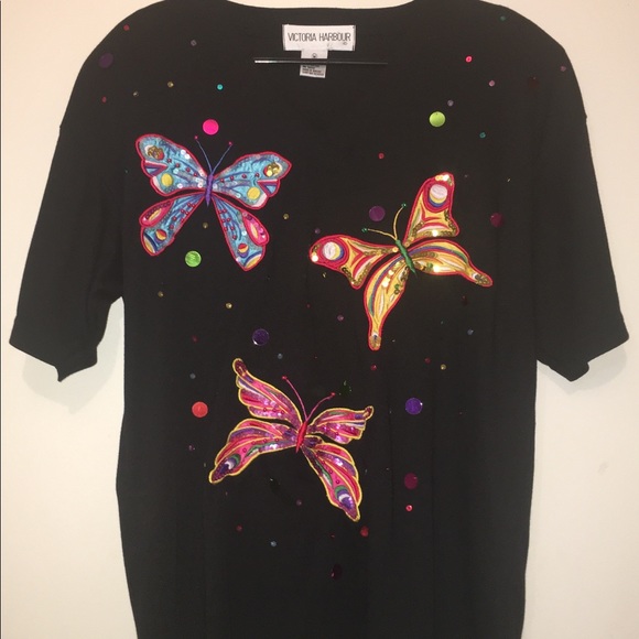 Victoria Harbour Vintage 🦋 🦋 Shirt - Picture 1 of 7